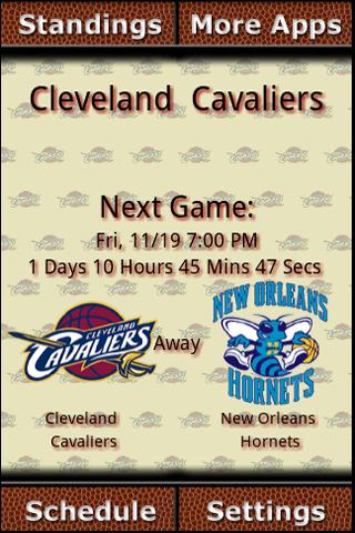 Cleveland Cavaliers Countdown Android Sports