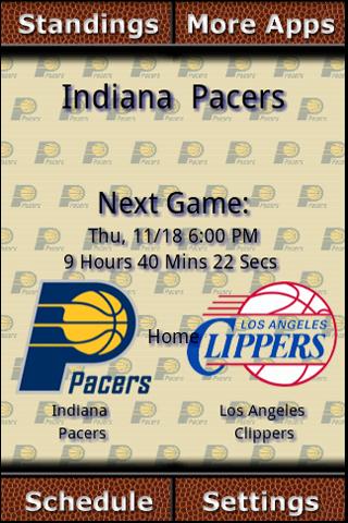Indiana Pacers Countdown Android Sports