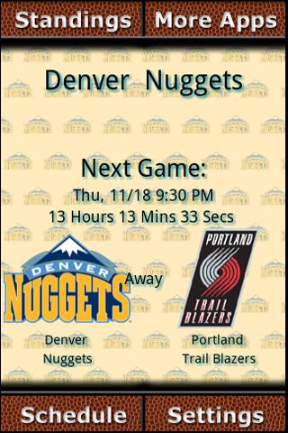Denver Nuggets Countdown Android Sports