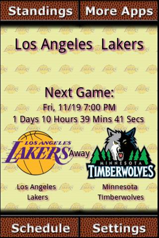 LA Lakers Countdown Android Sports