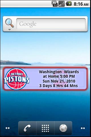 Detroit Pistons Countdown Android Sports