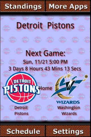 Detroit Pistons Countdown Android Sports