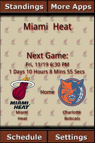 Miami Heat Countdown Android Sports