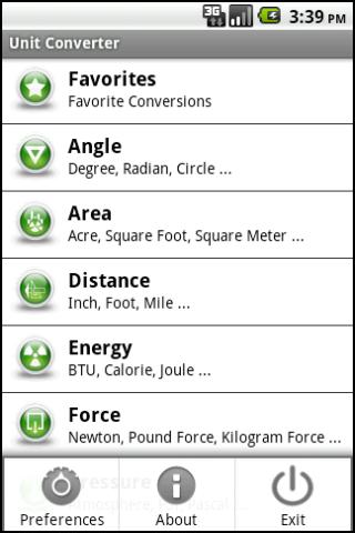 Unit Converter Lite Android Tools