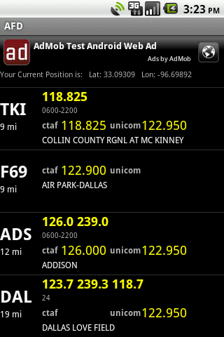 AFD Airport Facility Dir BETA Android Transportation