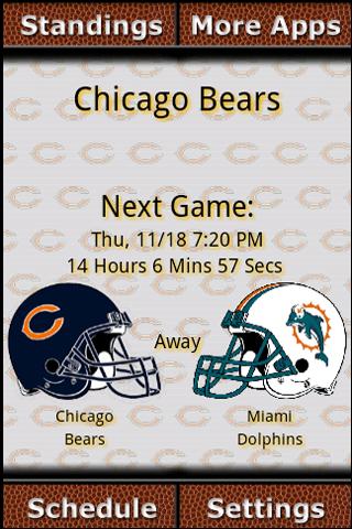 Chicago Bears Countdown Android Sports