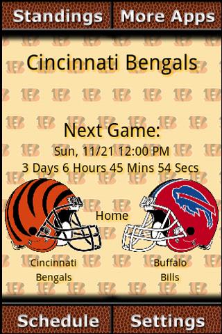 Cincinnati Bengals Countdown Android Sports
