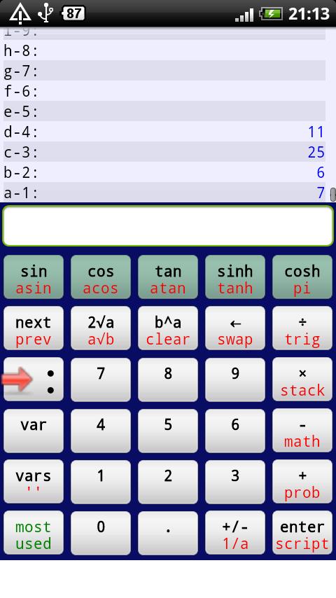 Droid RPN Calculator