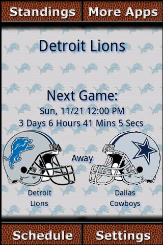 Detroit Lions Countdown Android Sports