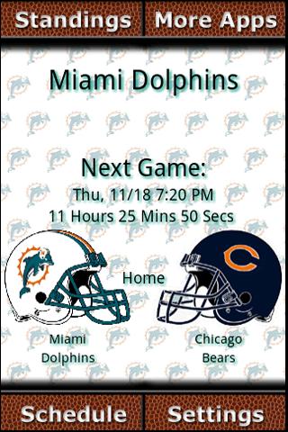 Miami Dolphins Countdown Android Sports