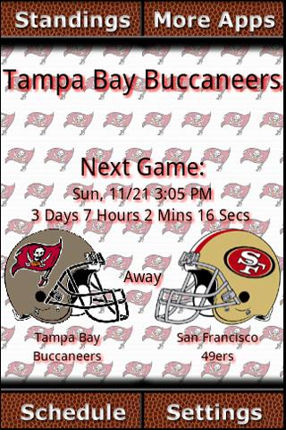 Tampa Bay Buccaneers Countdown