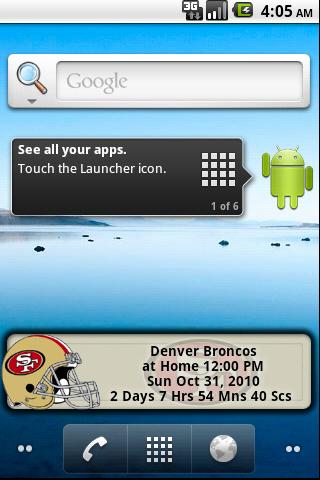 San Francisco 49ers Countdown Android Tools