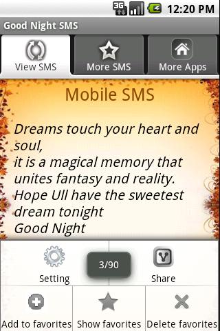 Good Night SMS Android Media & Video