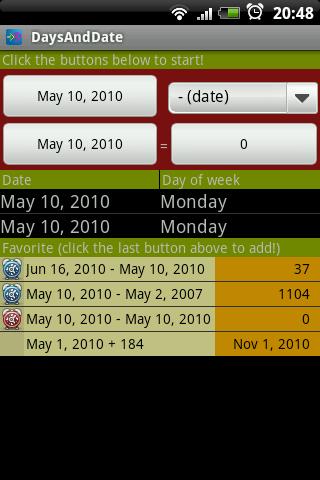 DaysandDate Android Tools