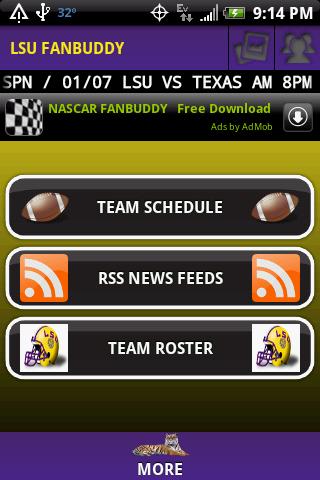 LSU Football FanBuddy Android Sports
