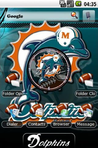 Miami Dolphins themes Android Personalization