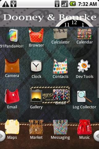 Dooney and Bourke Theme Android Personalization