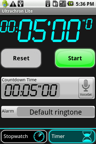 UltraChron Stopwatch Lite Android Tools