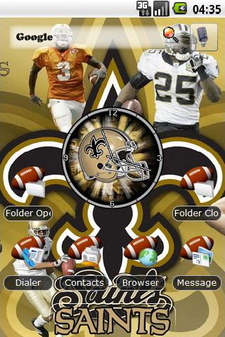 New Orleans Saints themes Android Personalization