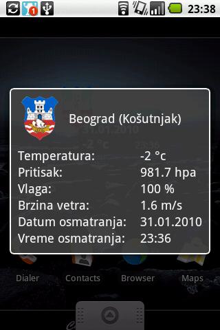 Meteos Srbija Android Weather