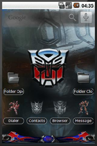 Transformers Android Personalization