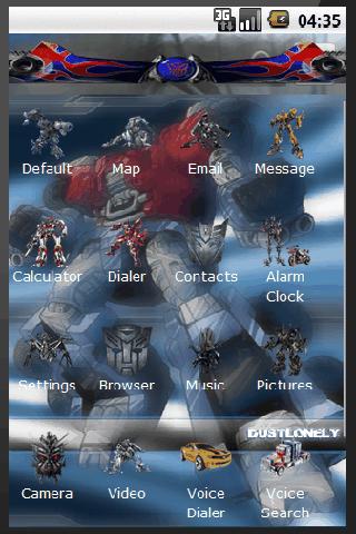 Transformers Android Personalization