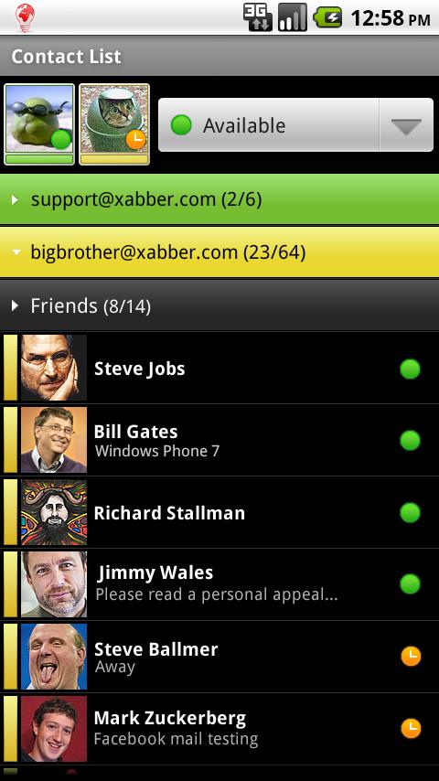 Xabber Development Version Android Communication