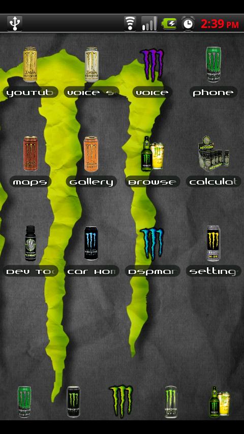 ADWTheme Monster Energy Android Personalization