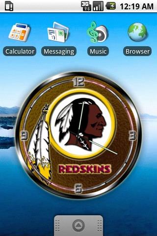 Washington Redskins clock wid. Android Personalization