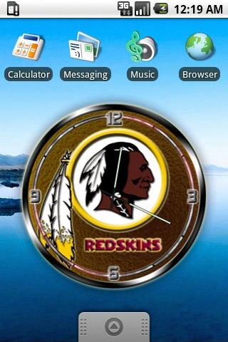 Washington Redskins clock wid