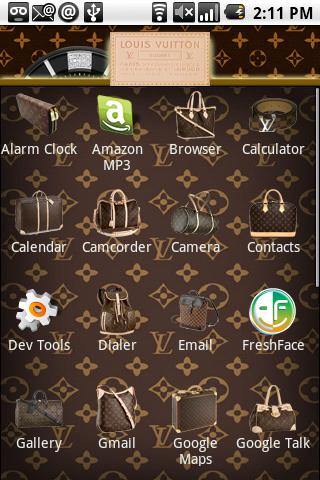 Louis Vuitton Theme Android Personalization