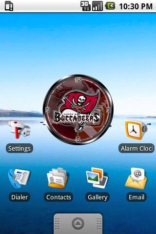 Tampa Bay Buccaneers clock w. Android Personalization