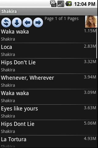 Shakira ringtone Android Music & Audio