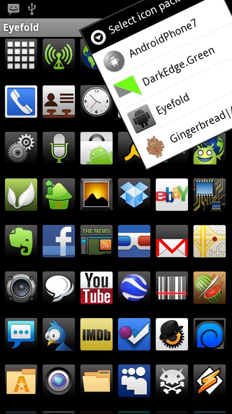 Eyefold (ADWTheme) Android Personalization