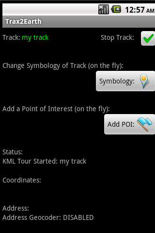 Trax2Earth Android Tools
