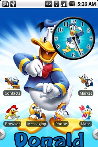 Donald Duck Theme Android Personalization