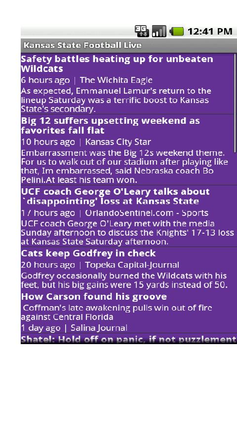 Kansas State Football Live Android Sports