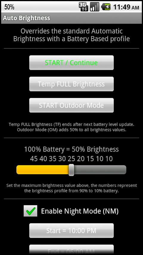 Auto Brightness Android Tools