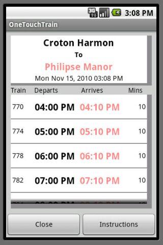 OneTouchTrain – MNR Android Travel & Local