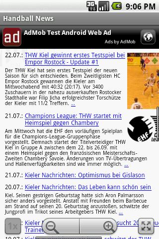 Handball News Android Sports