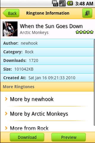 Arctic Monkeys Ringtone Android Entertainment