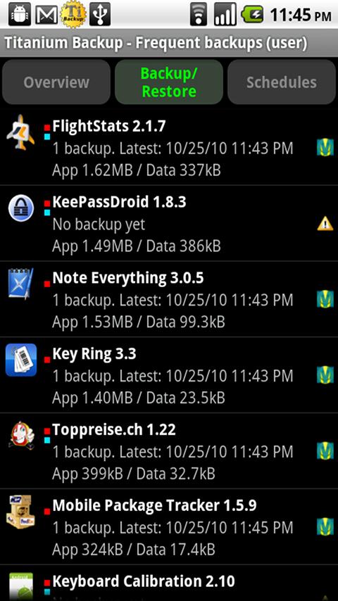 Titanium Backup (root) Android Tools