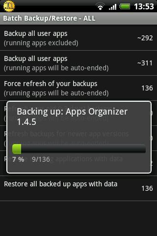 Titanium Backup (root) Android Tools