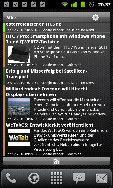 AtomaRSS Scrollable NewsWidget Android News & Magazines