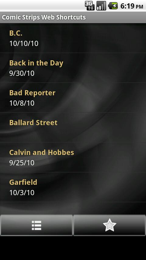 Comic Strips Web Shortcuts Android Comics
