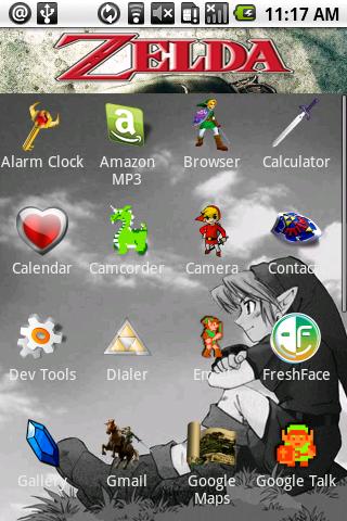 Zelda Theme Android Personalization