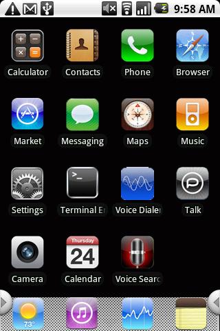 iPhone 3gs Android Personalization
