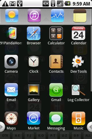 iPhone 3gs Android Personalization