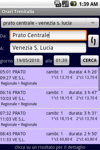 Orari Trenitalia Android Transportation