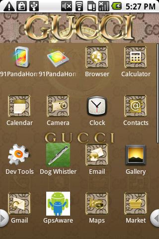 Gucci Theme Android Personalization
